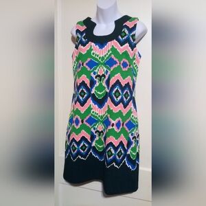 🛍️ BUNDLE ONLY 🛍️Gabby Skye Green Pink & Blue Geometric Print Dress